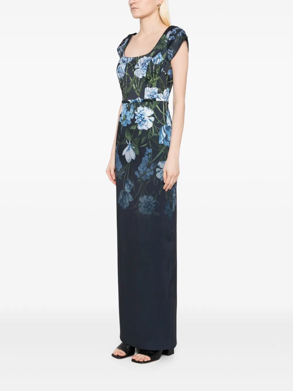 Sachin & Babi Grace verfraaide avondjurk Blauw