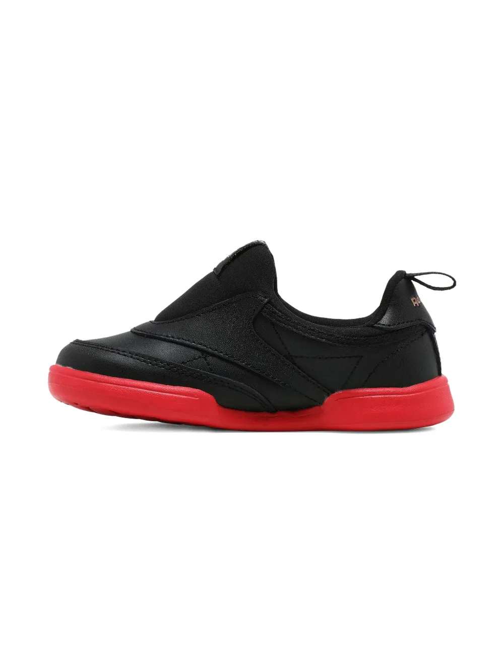 Reebok Club C Slip-on Red Sneakers In Black