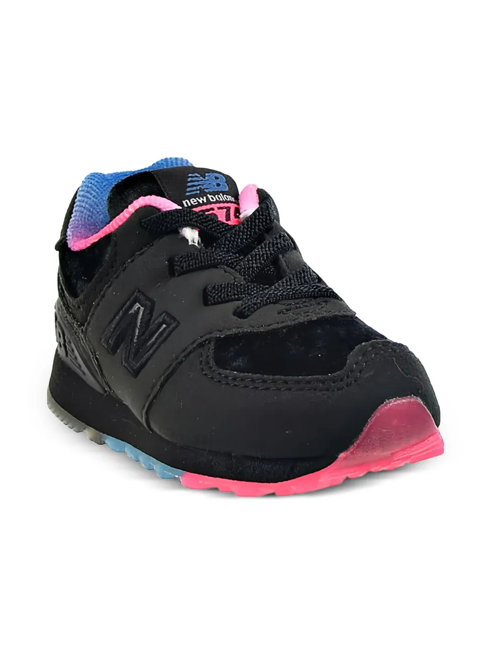 New Balance 574 "Black Pink Blue" sneakers