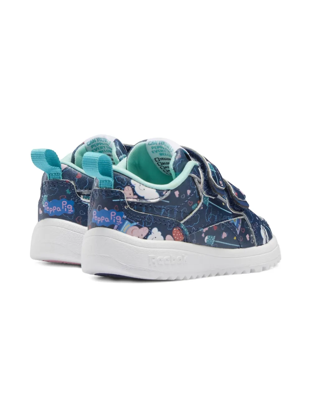 Reebok Kids x Peppa Pig Weebok Clasp print sneakers Blue