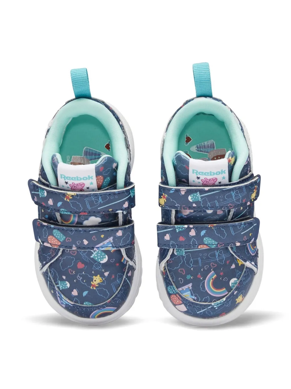 Reebok Kids x Peppa Pig Weebok Clasp print sneakers Blue