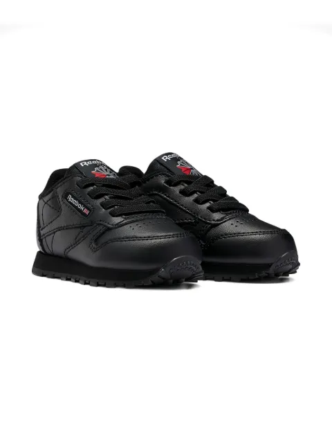 Reebok Kids Classic Leather TD "Triple Black" sneakers