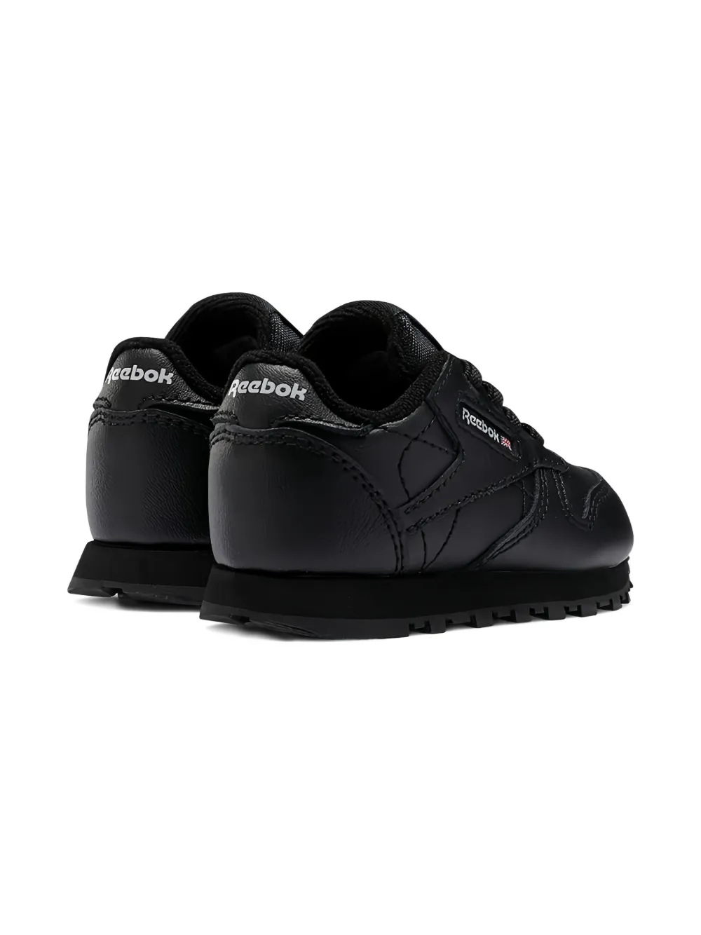 Reebok Kids Classic Leather TD "Triple Black" sneakers