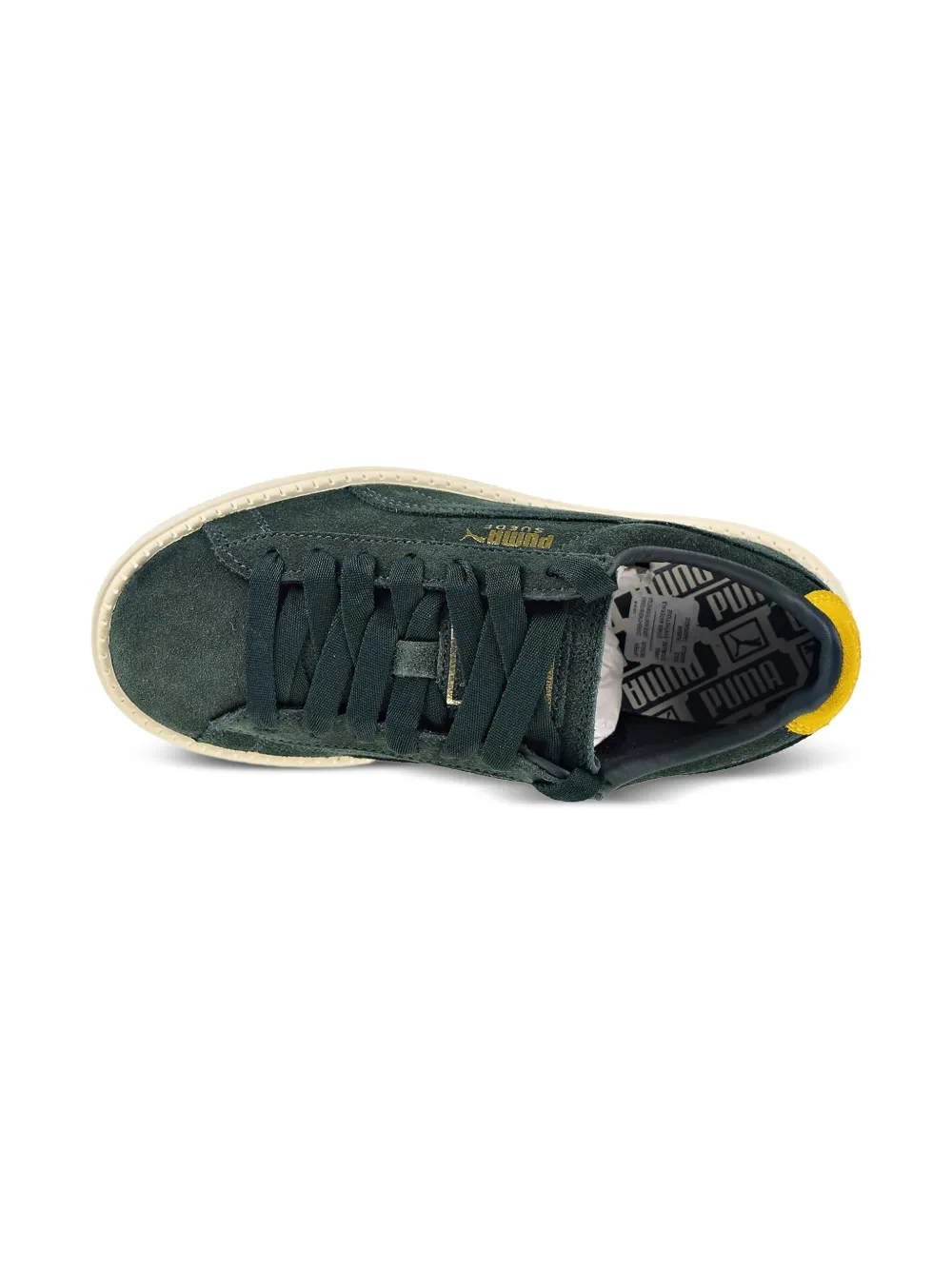 Puma Kids Suede Platform "Casual Low Green" sneakers