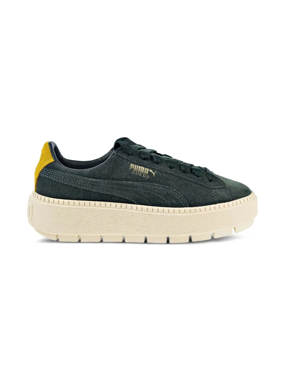 Puma Kids Suede Platform "Casual Low Green" sneakers