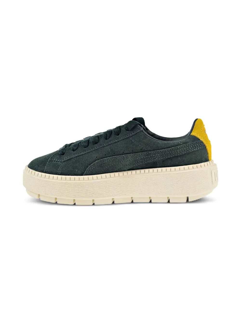Puma Kids Suede Platform "Casual Low Green" sneakers
