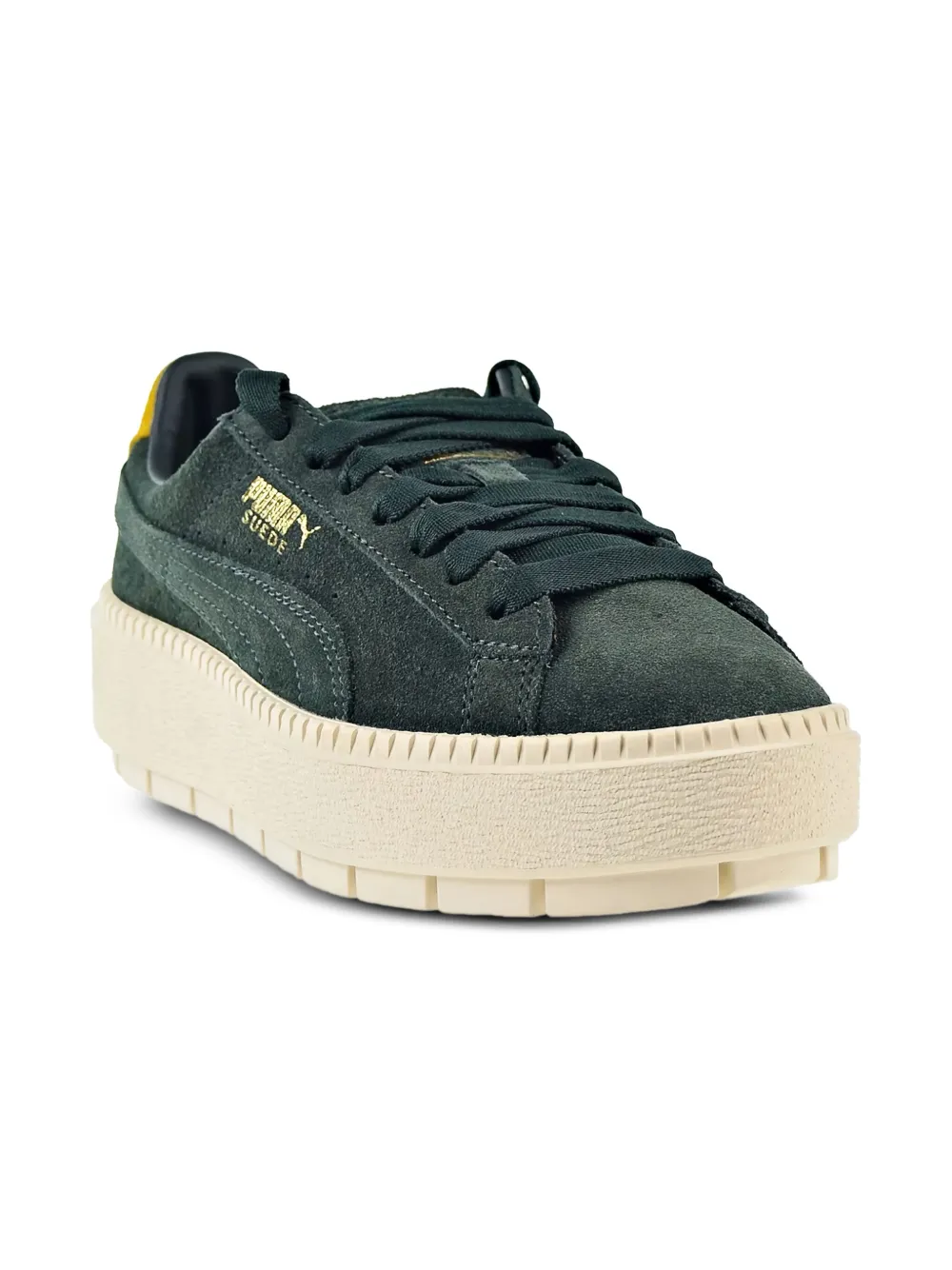 Puma Kids Suede Platform "Casual Low Green" sneakers