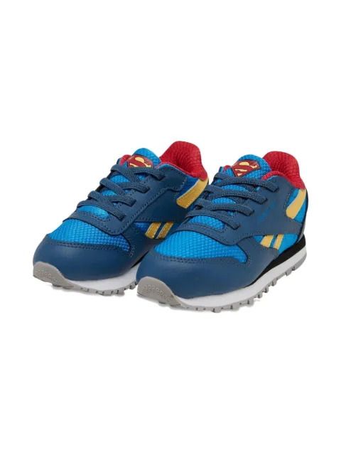 Reebok Kids Classic Leather TD "DC Comics - Superboy and Supergirl" Sneakers