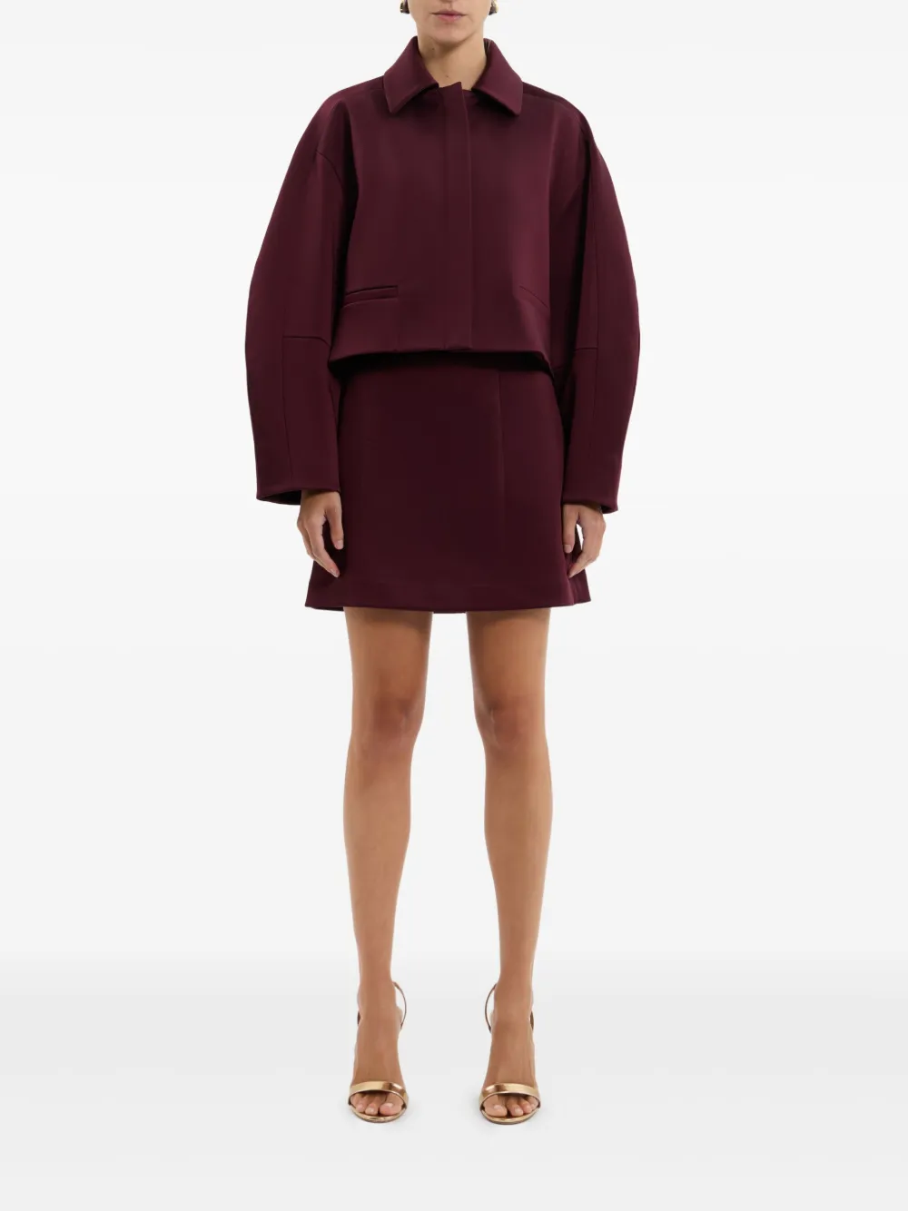 Rebecca Vallance Merlot mini-rok Rood