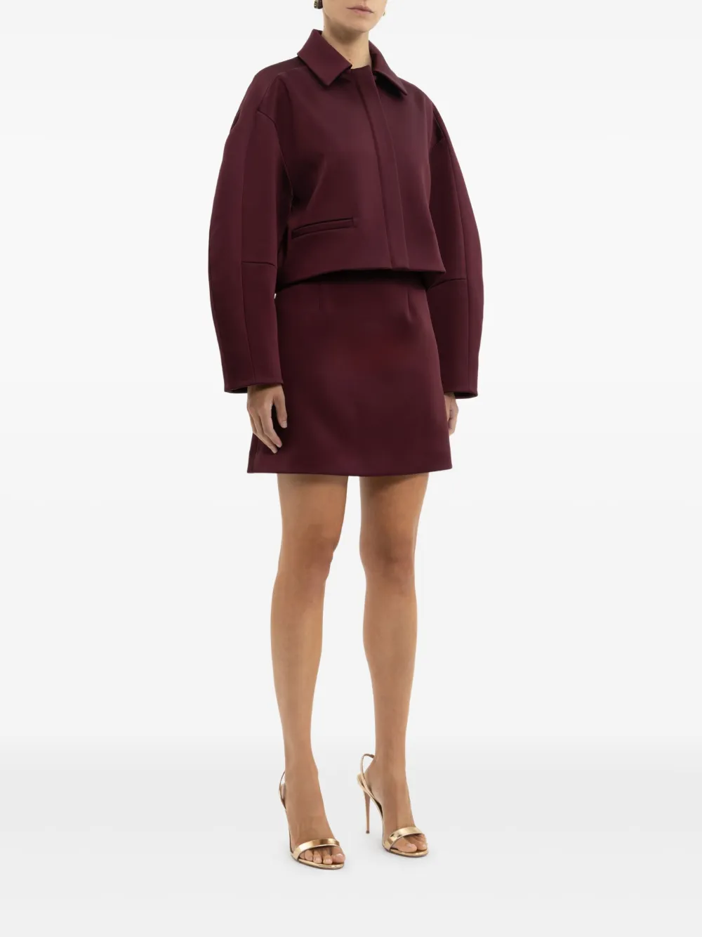 Rebecca Vallance Merlot mini-rok Rood