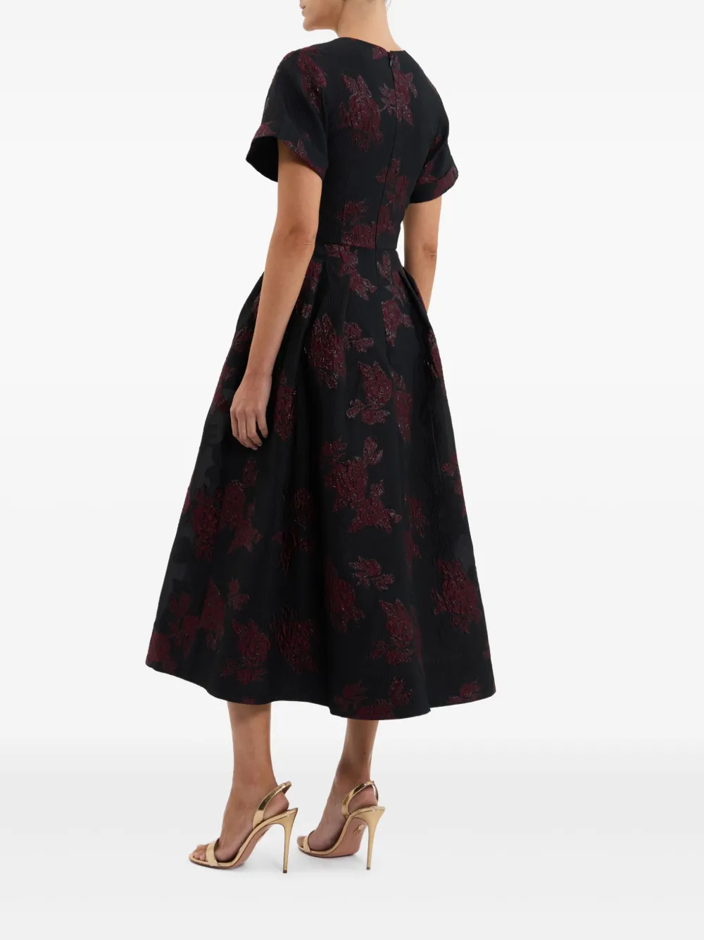 Rebecca Vallance Florentina Midi Dress In Red