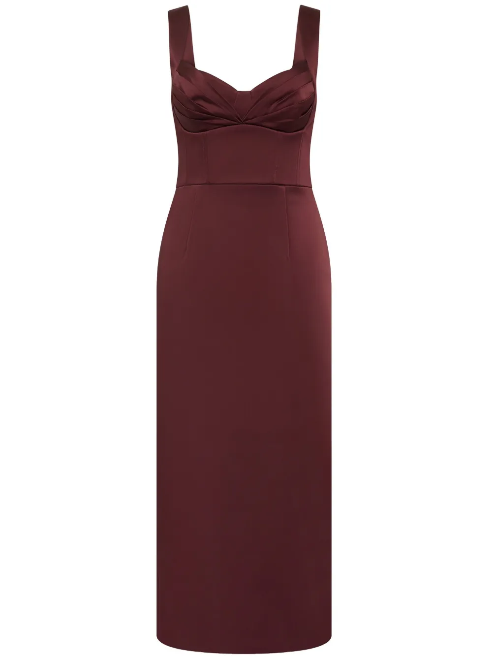 Rebecca Vallance Merlot midi-jurk Rood