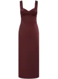 Rebecca Vallance Merlot midi dress - Red
