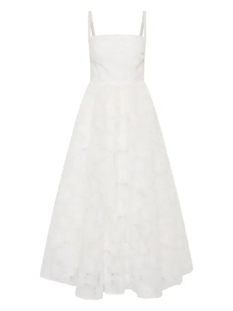 Rebecca Vallance vestido midi Deliah con bordado floral