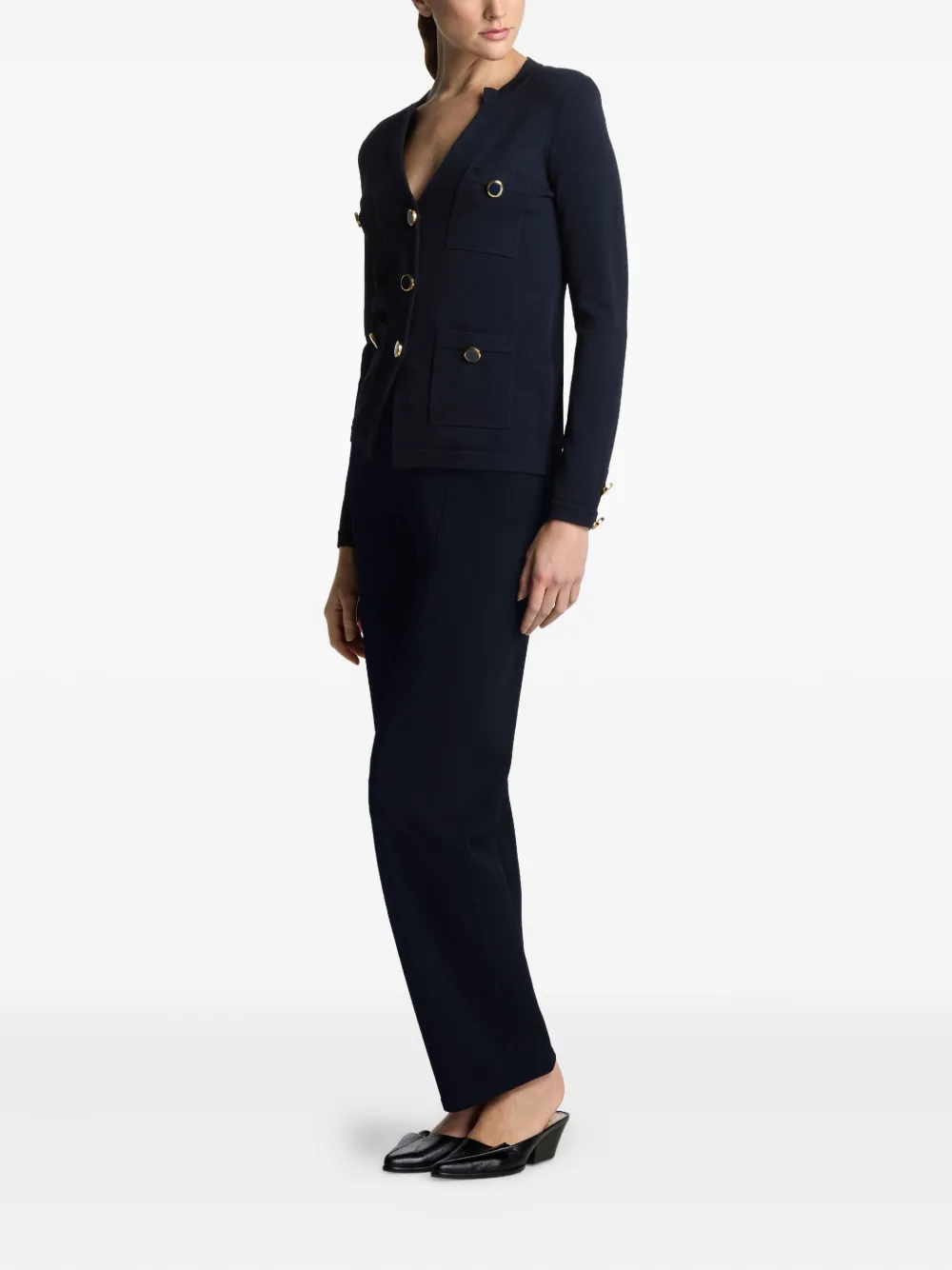 St. John Gebreid vest Blauw