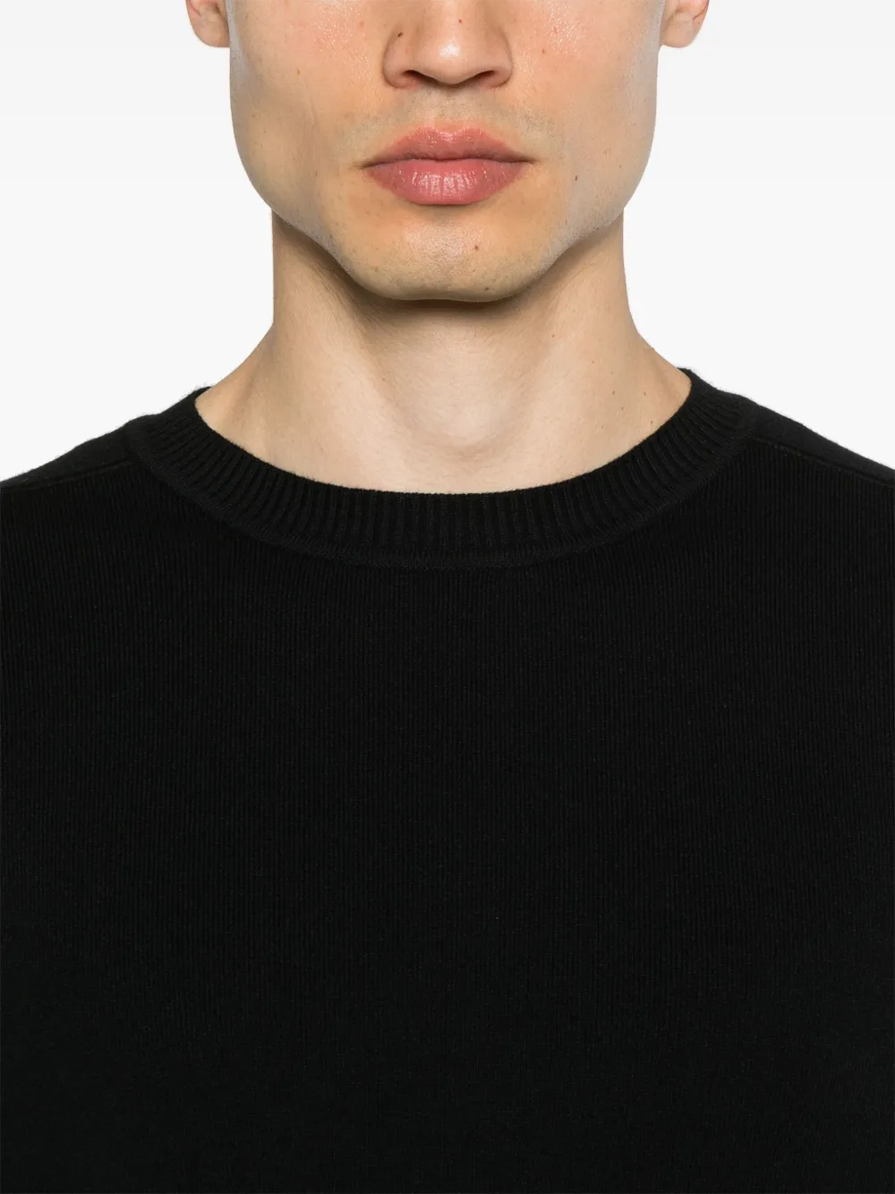 C.P. Company Geribbelde sweater Zwart