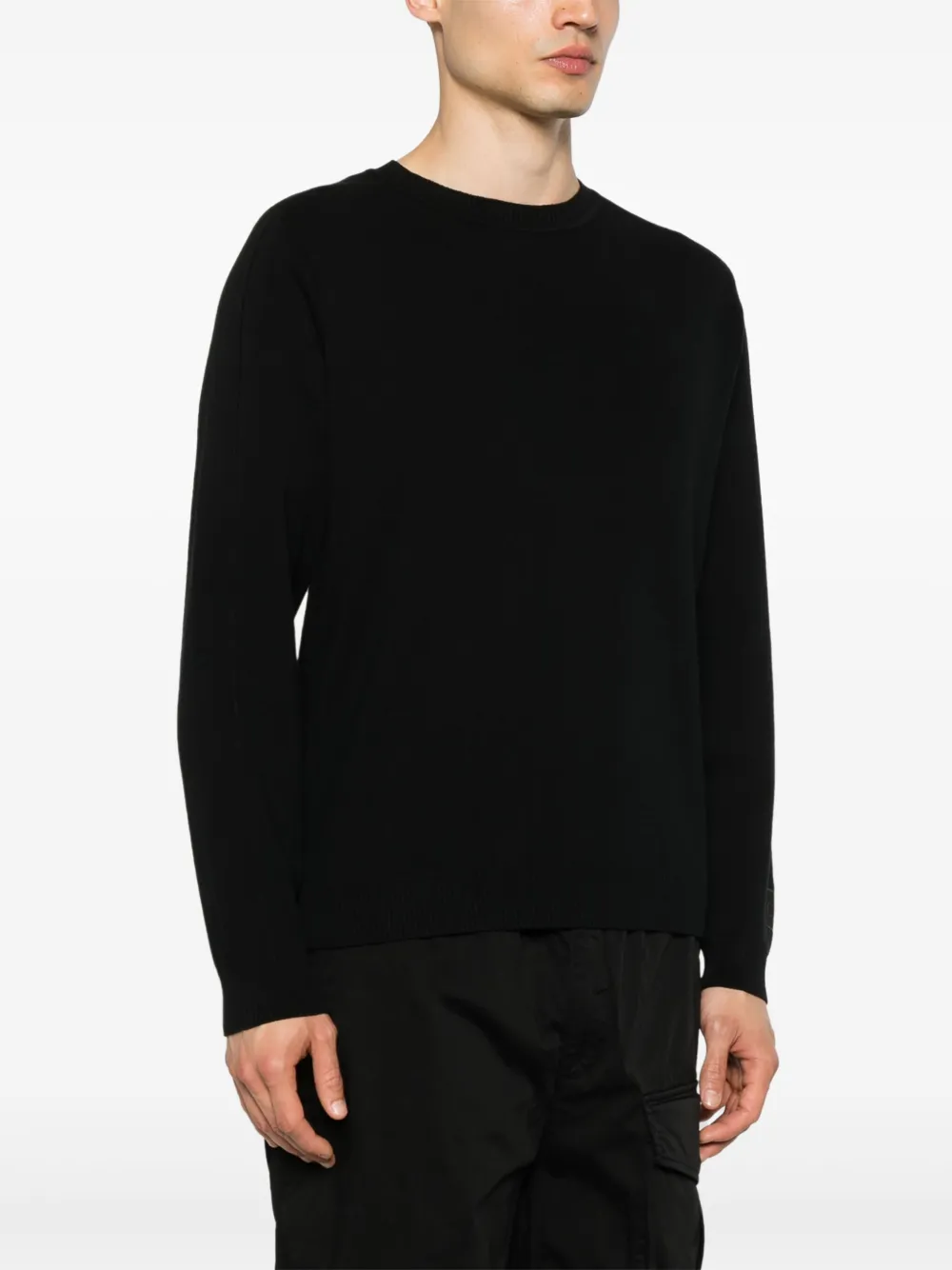 C.P. Company Geribbelde sweater Zwart