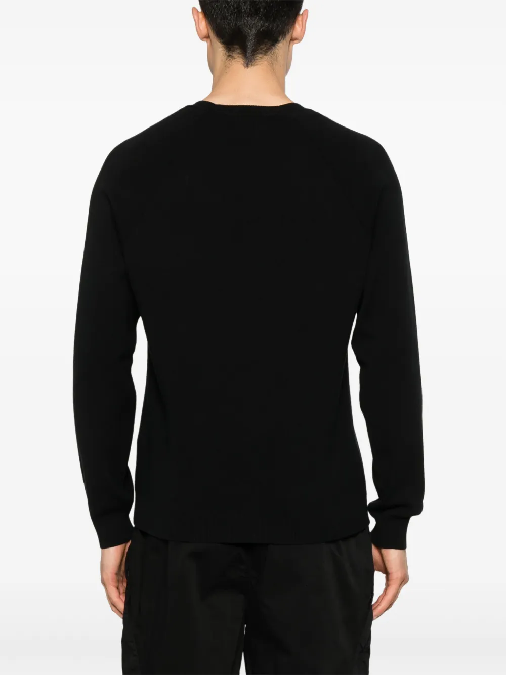 C.P. Company Geribbelde sweater Zwart