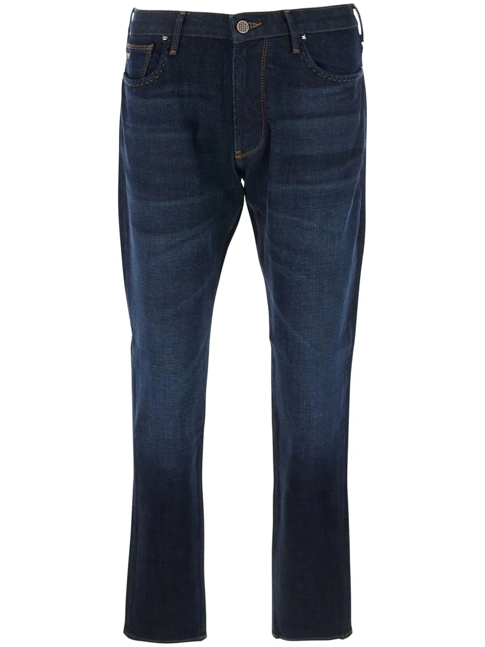 Emporio Armani Jeans met logoplakkaat Blauw