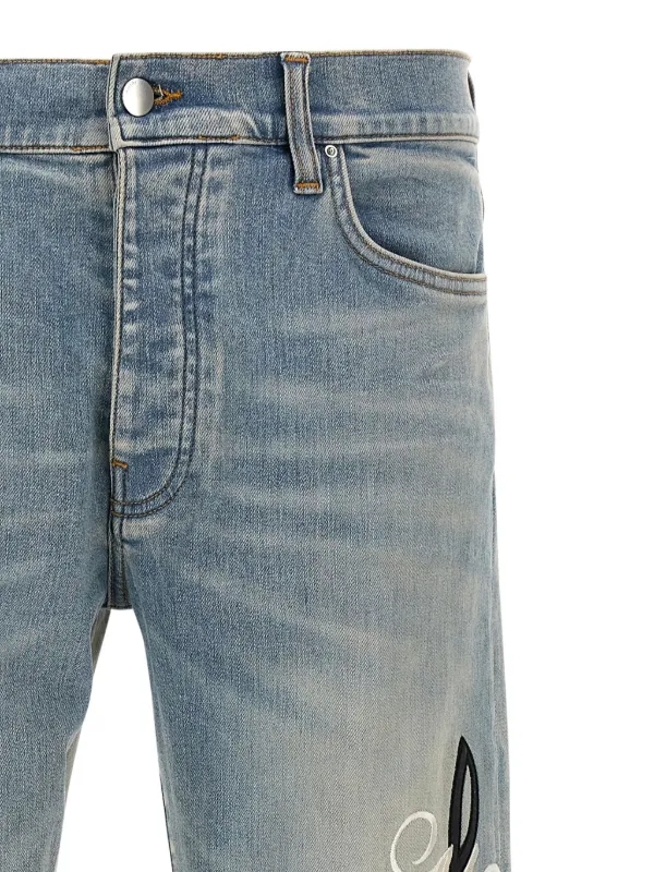 【関税込み】AMIRI MUSIC NOTE' JEANS AMIRI Music Note Jeans | Blue | FARFETCH