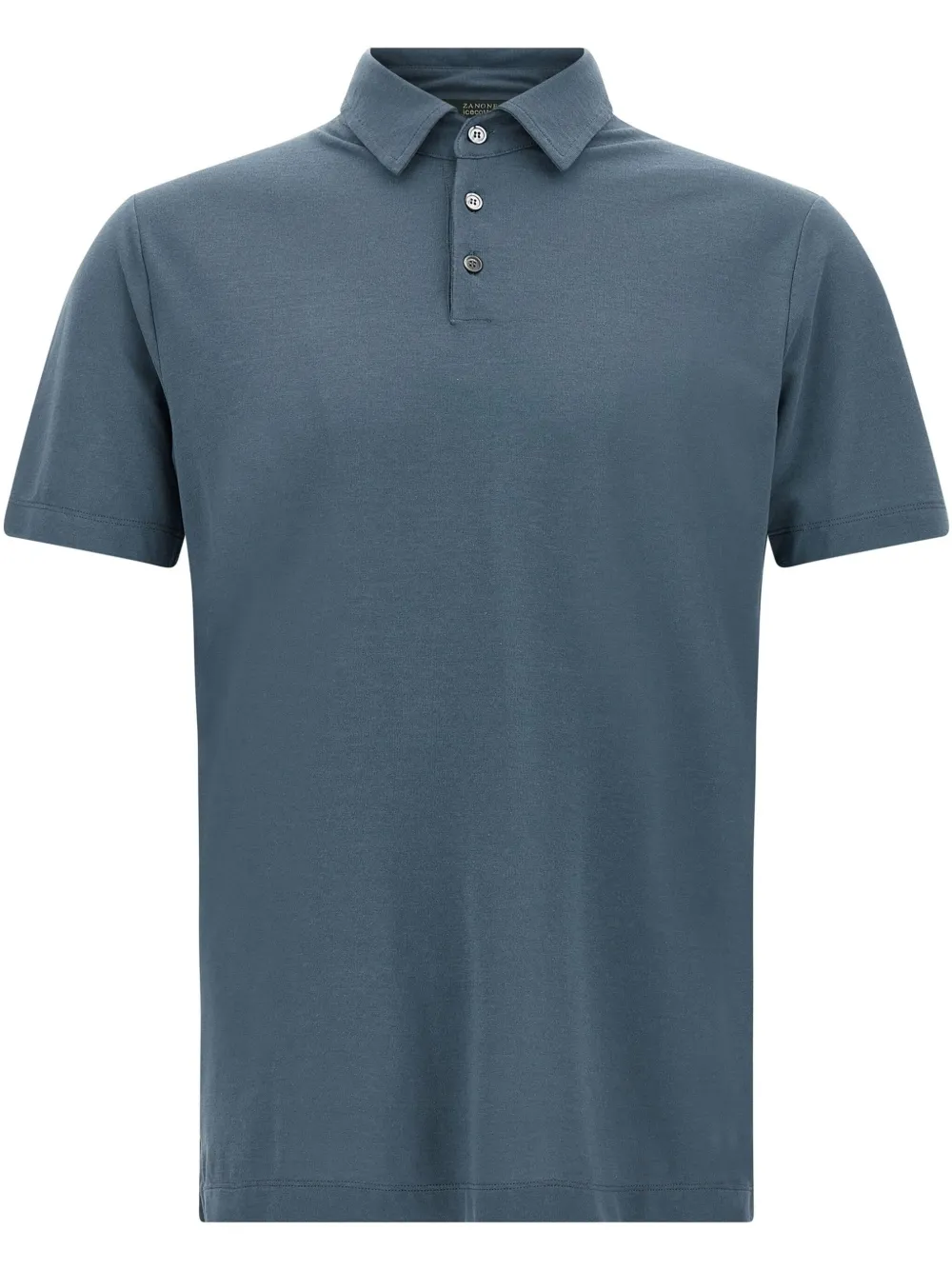 Zanone Katoenen poloshirt Blauw