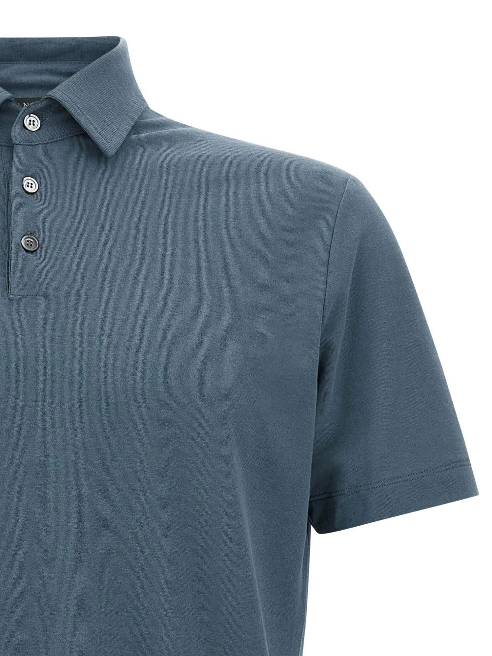 Zanone Katoenen poloshirt Blauw