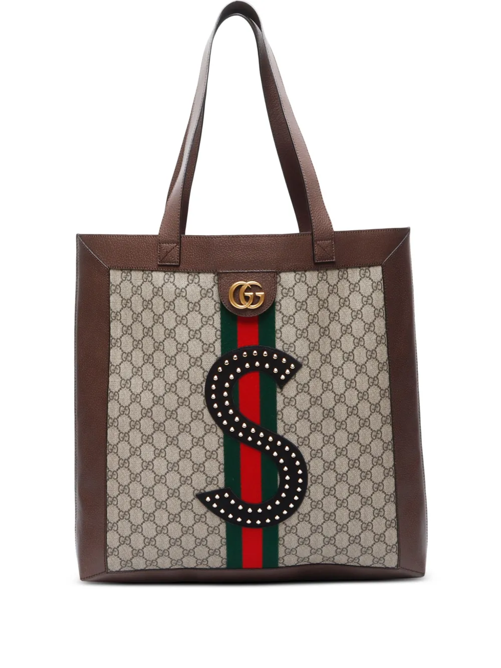 Pre-owned Gucci 2000-2020s Ophidia Tote Bag In Neutrals