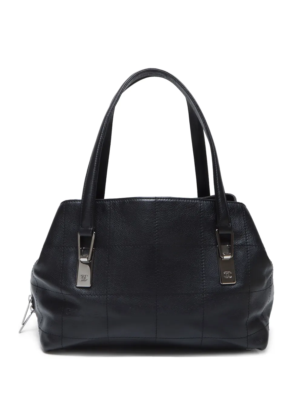 CHANEL Pre-Owned 2004-2005 チョコバー ショルダーバッグ - ブラック CHANEL Pre-Owned 2004-2005 チョコバー ショルダーバッグ - ブラック