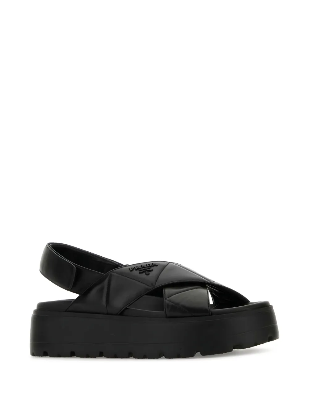 Prada leather sandals - Zwart