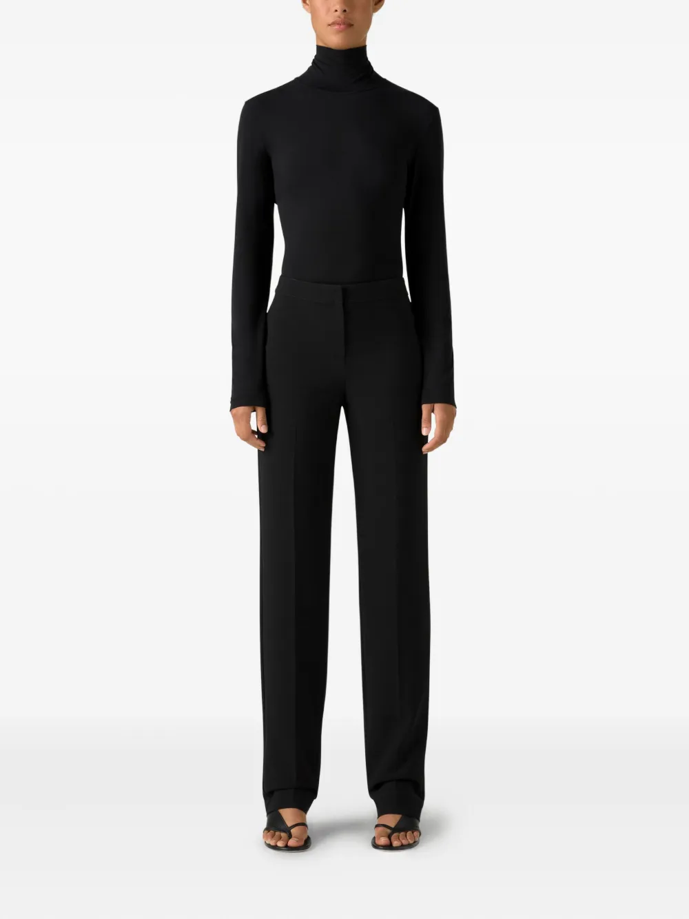 St. John high-neck jumper - Zwart