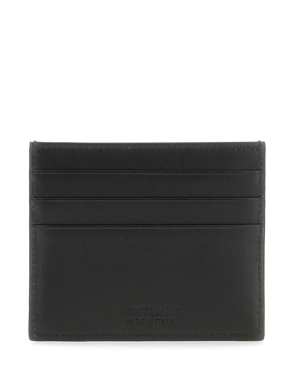 Montblanc two-tone leather card holder - Zwart