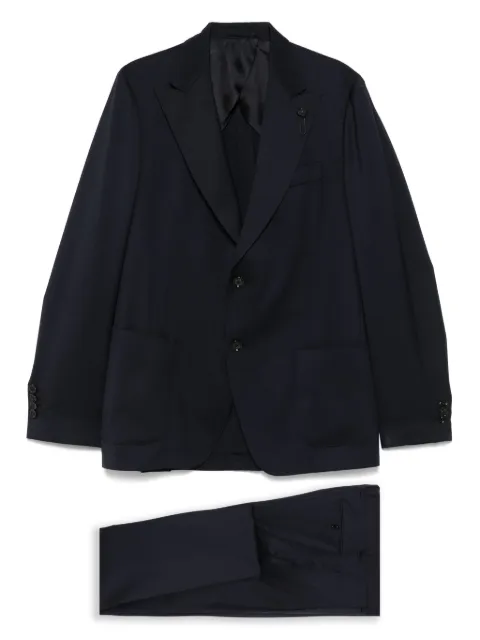 Lardini brooch-detail suit
