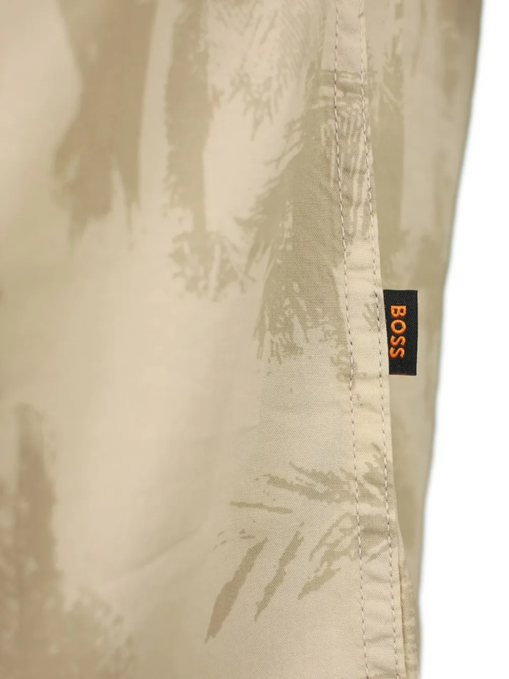 BOSS Overhemd met patroon Beige
