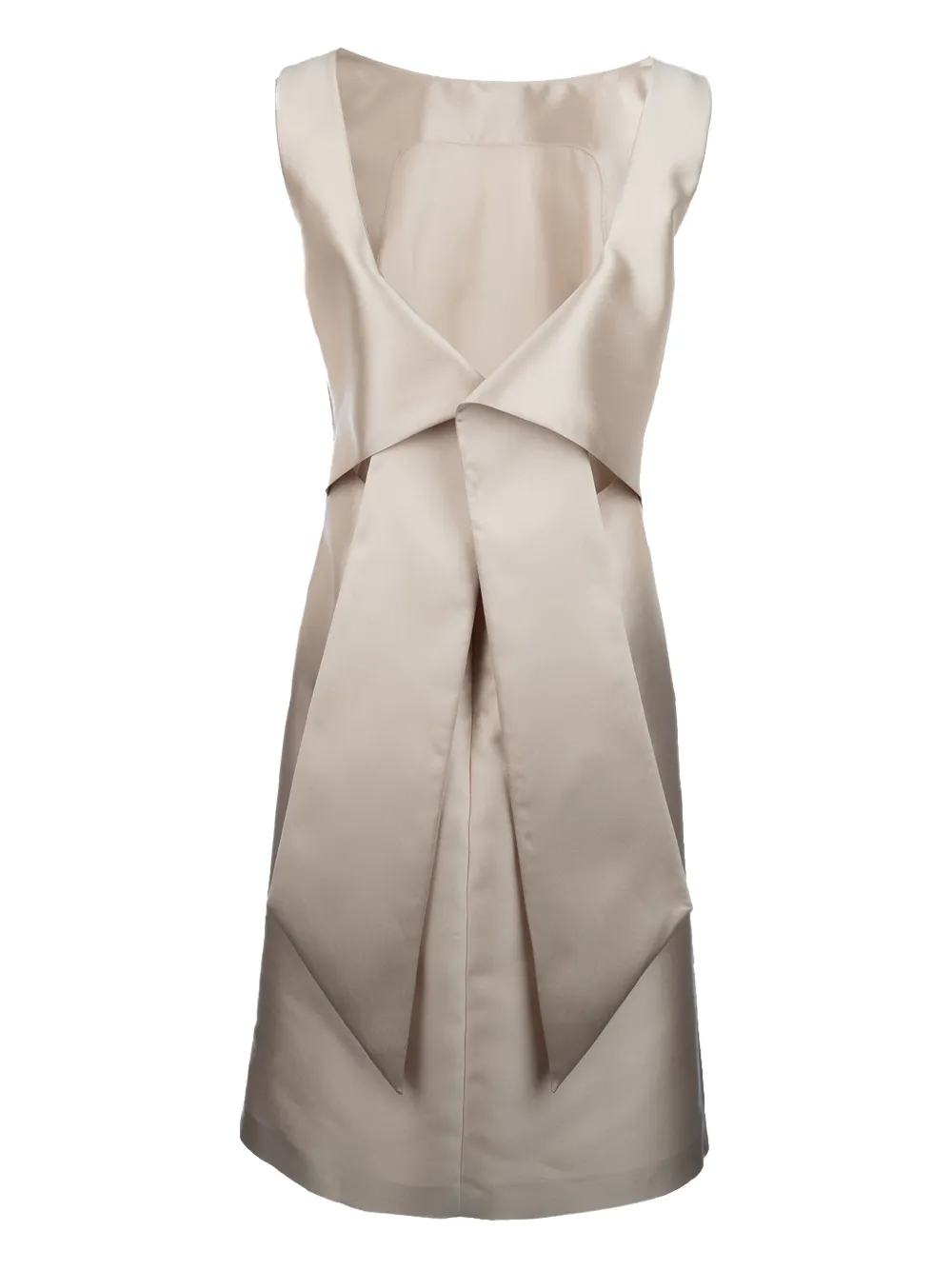 Alberta Ferretti bow-at-the-back dress - Beige