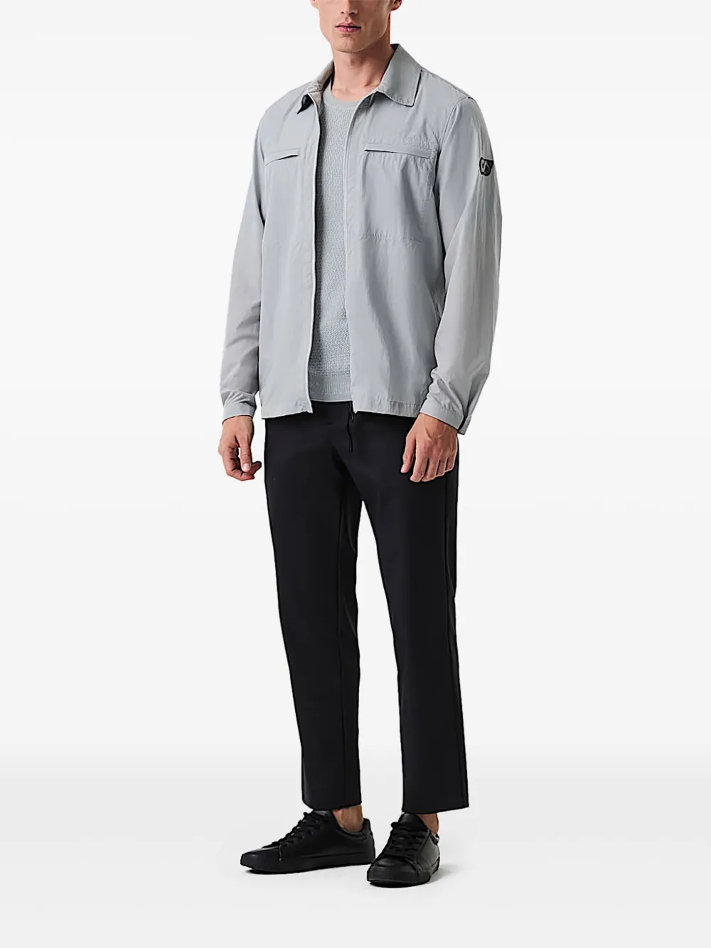 Alphatauri zip-up shirt jacket - Grijs