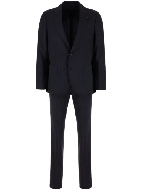 Lardini brooch-detail suit