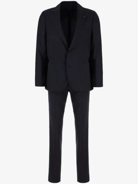 Lardini brooch-detail suit
