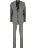 Corneliani logo-patch suit jacket - Grey