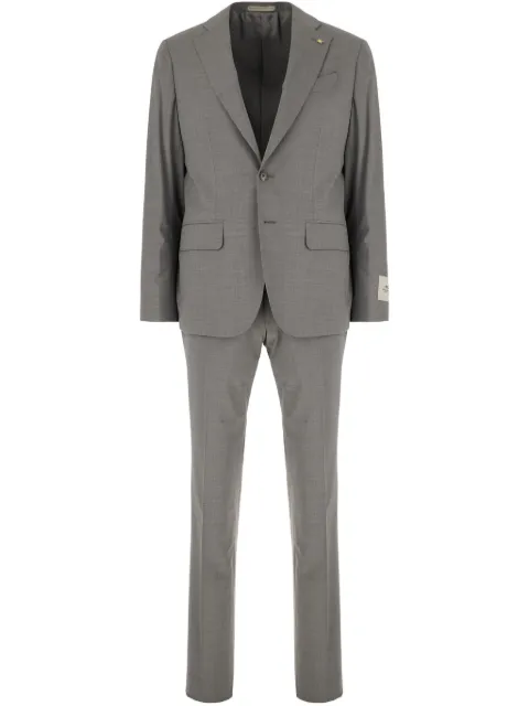 Corneliani logo-patch suit jacket 