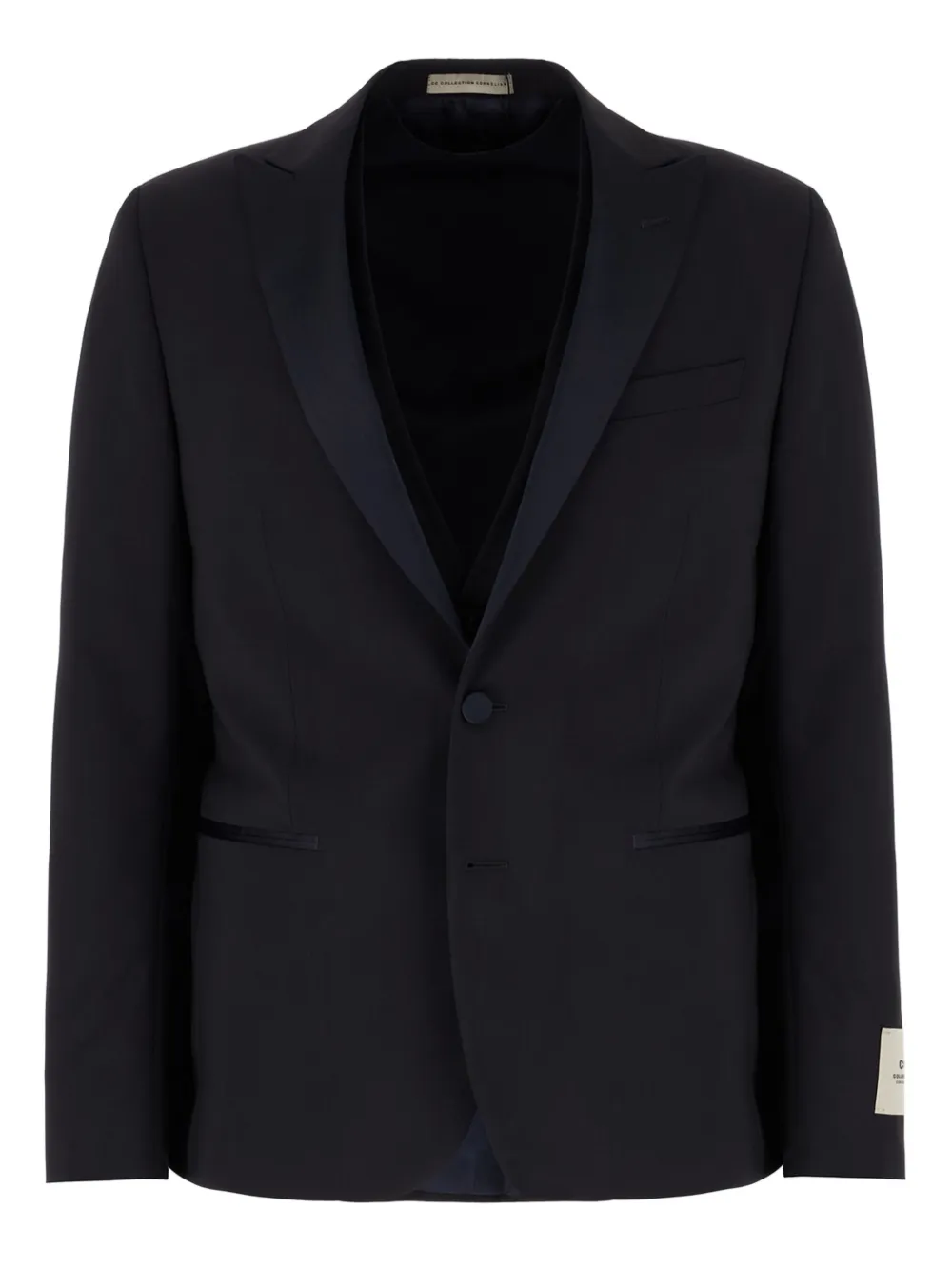 Corneliani satin-trim suit - Blauw