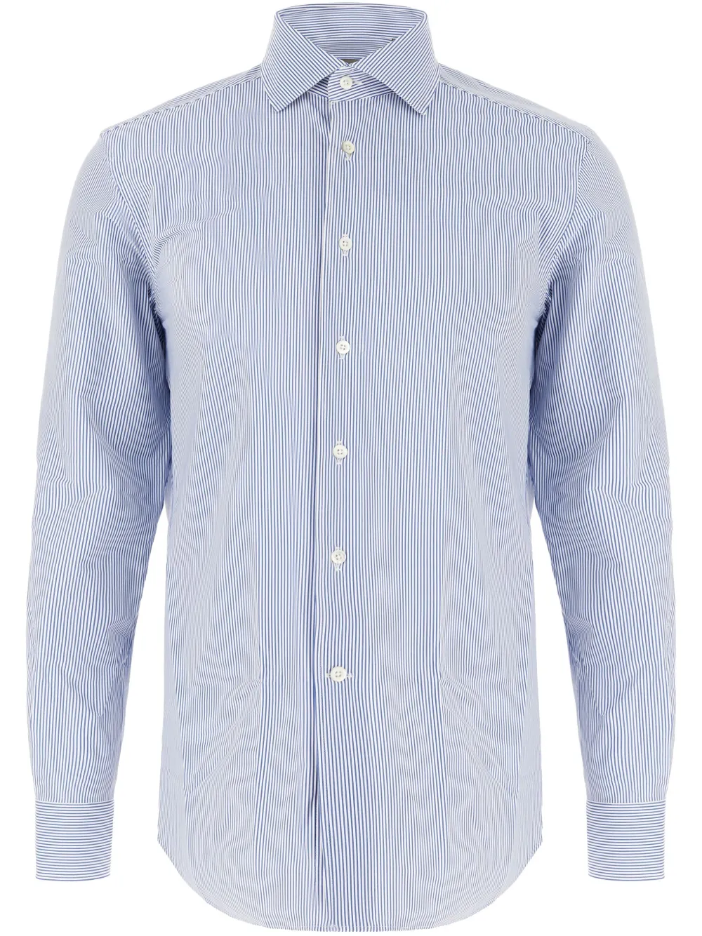 Corneliani camisa con rayas estampadas | negro | Image 1