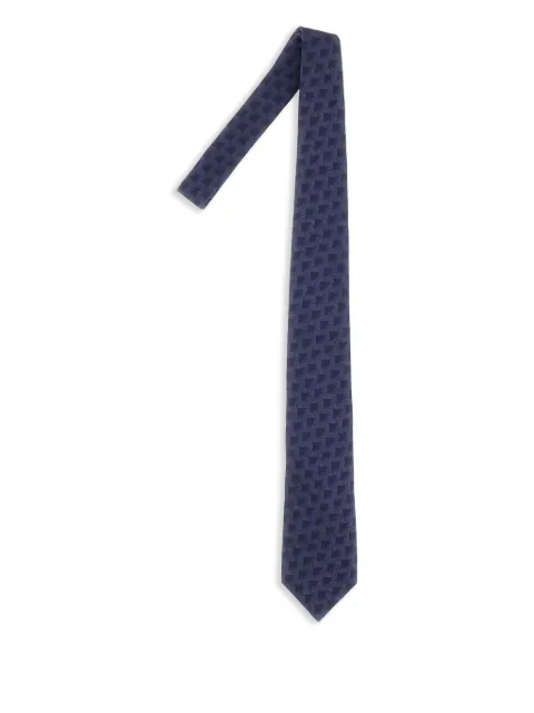Corneliani embroidered silk tie