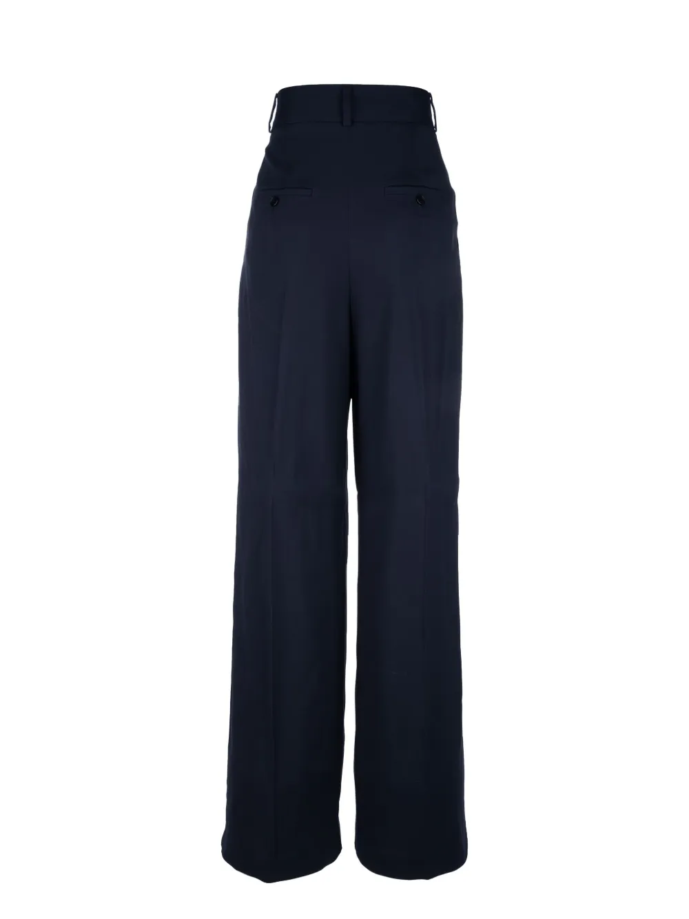 Alberta Ferretti pleat-detailing trousers - Blauw