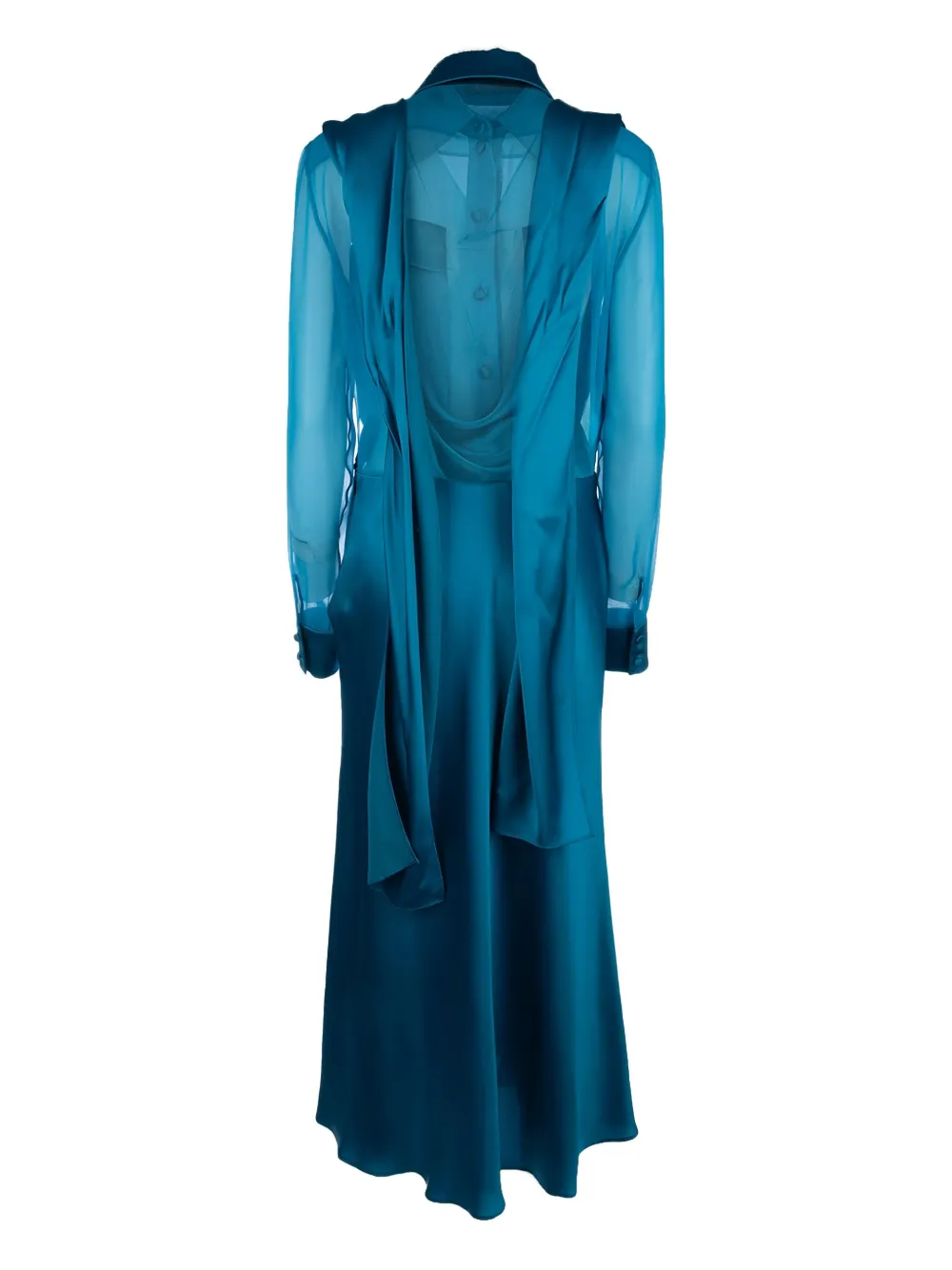 Alberta Ferretti shirt dress - Blauw