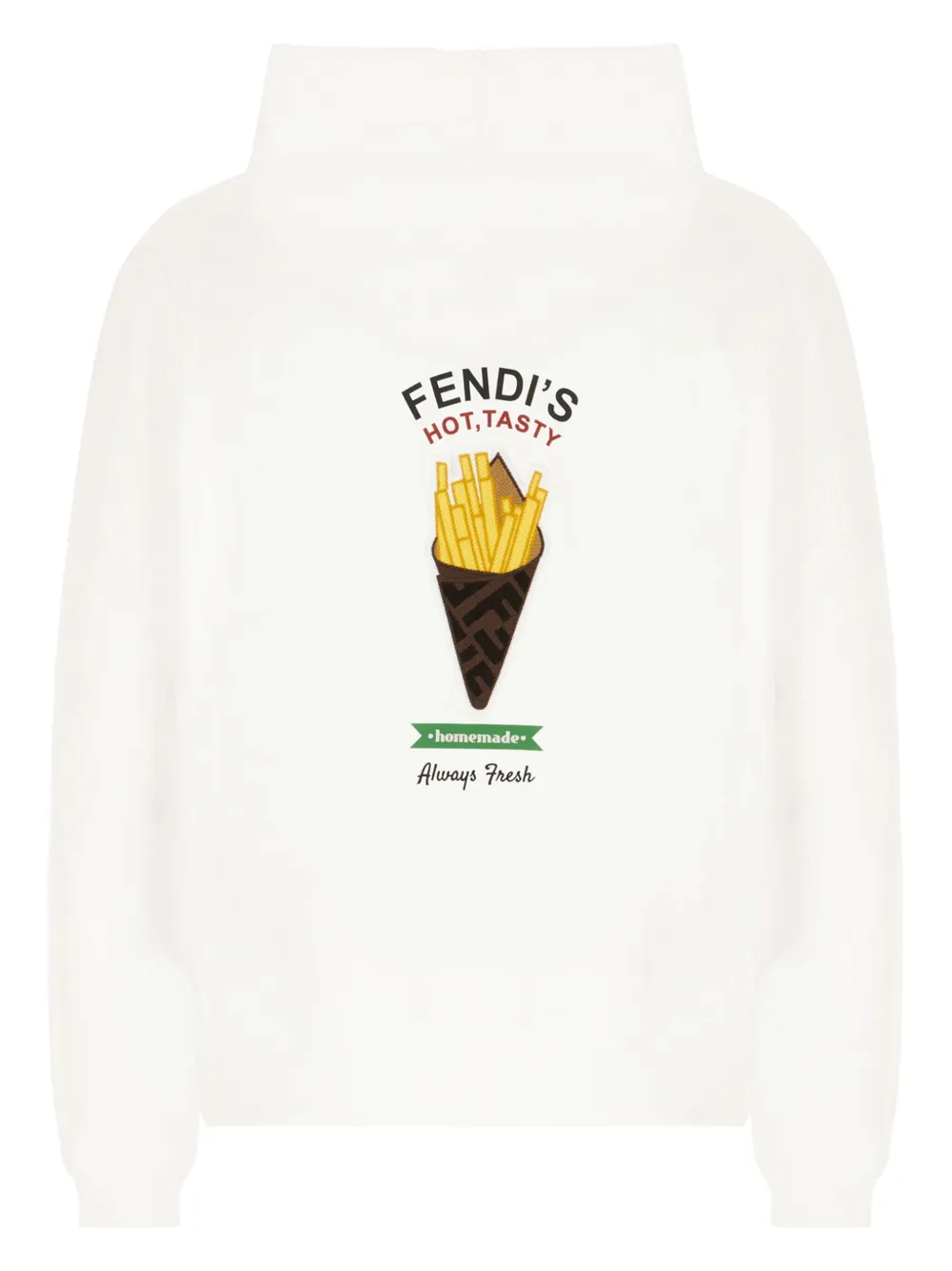 FENDI printed hoodie - Wit