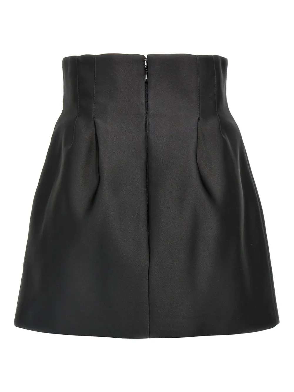 Elisabetta Franchi floral-appliqué mini skirt - Zwart