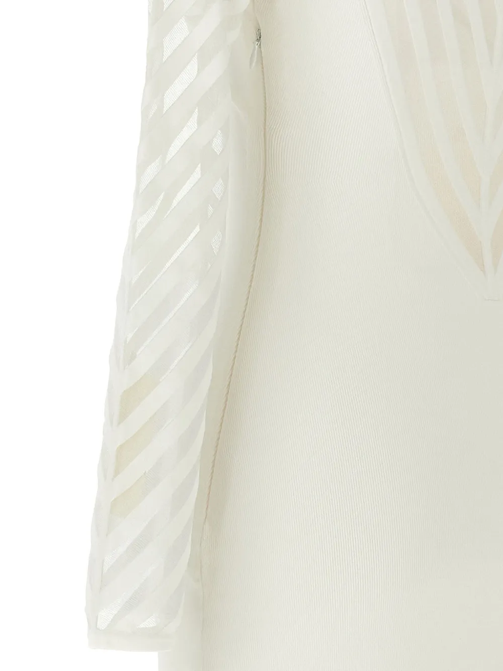 Elisabetta Franchi Gebreide jurk Wit
