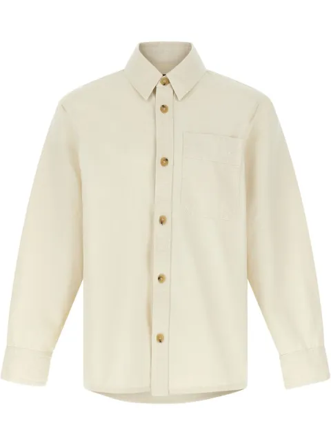 A.P.C. logo-embroidered shirt