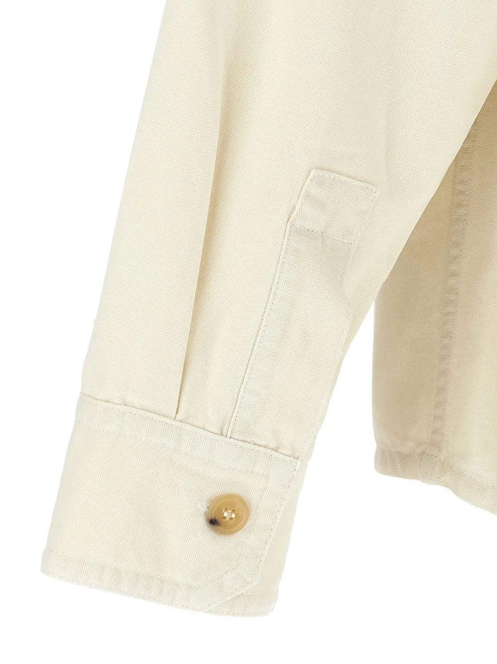 A.P.C. Overhemd met geborduurd logo Beige