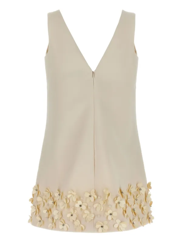 Self-Portrait sequin-embellished Crepe Mini Dress | Neutrals | FARFETCH